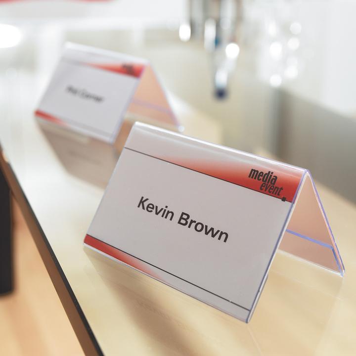 Produktbild Sigel Tischaufsteller Dachform (24 x 9 cm)