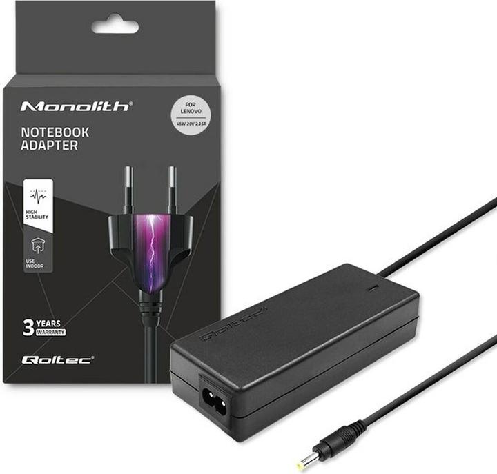 Produktbild Qoltec 51509 - Notebook - Indoor - 100-240 V - 50/60 Hz - 45 W - 20 V (45 W)