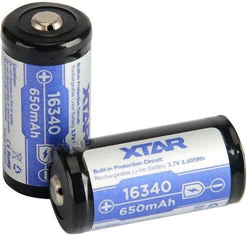 Xtar 16340 650mAh battery with protection (1 pcs., 16340, 650 mAh)
