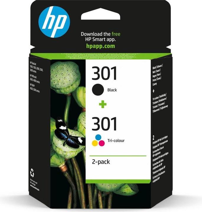 HP 301 - Inktcartridges- Zwart - Kleur - Dual-Pack