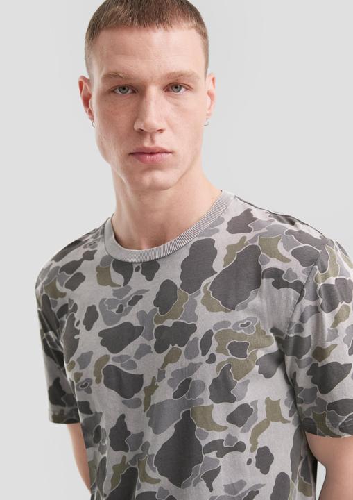 Produktbild S.Oliver T-Shirt Gewaschenes T-Shirt mit All-over-Print (XL)