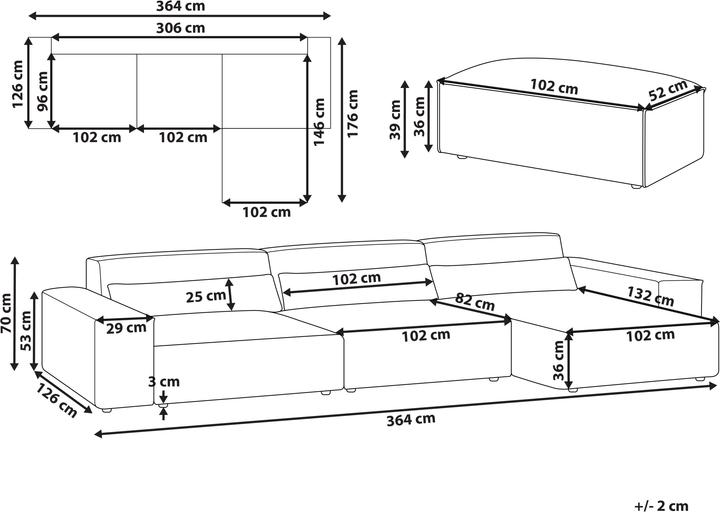 Produktbild Beliani Hellnar (Ecksofa)
