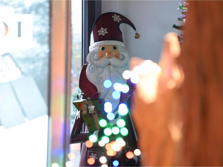 Productafbeelding Europalms Kerstman, metaal, 195cm, rood