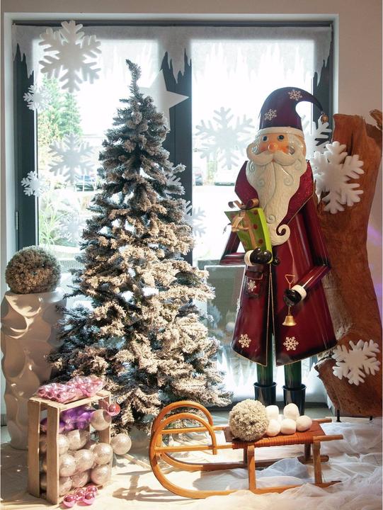 Productafbeelding Europalms Kerstman, metaal, 195cm, rood