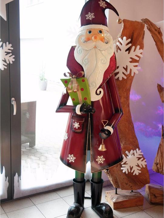 Productafbeelding Europalms Kerstman, metaal, 195cm, rood