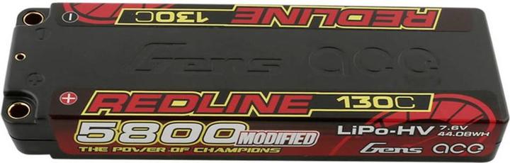 Gens Ace RC-Akku LiHV 5800 mAh 7.6 V 130C 2S1P Redline Series (7.60 V, 5800 mAh)