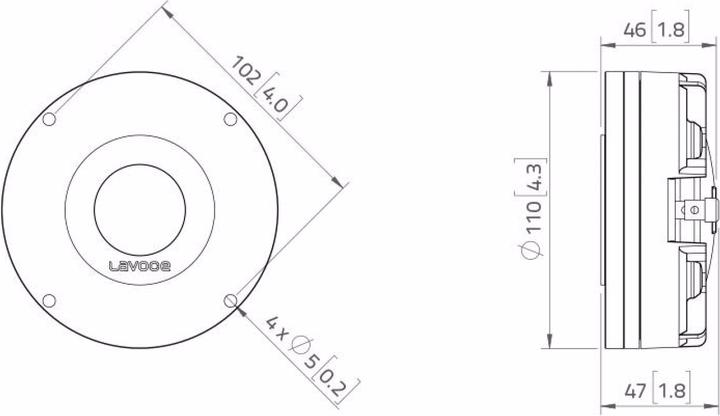 Produktbild Lavoce DN14.25T 1,4" Kompressionstreiber, Neodym