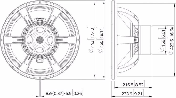 Produktbild Lavoce SAN184.50 18" Subwoofer, Neodym, Alukorb (1 Stk.)