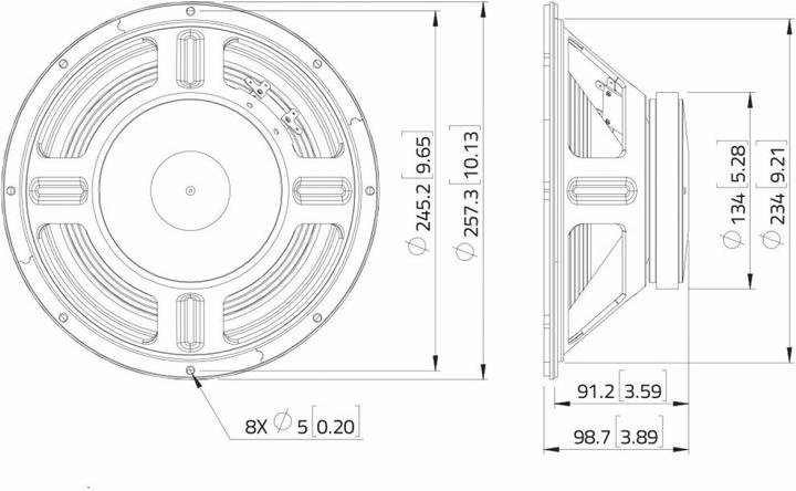 Actual product image Lavoce WSF101.70G 10" guitar speaker, ferrite (1 pcs.)