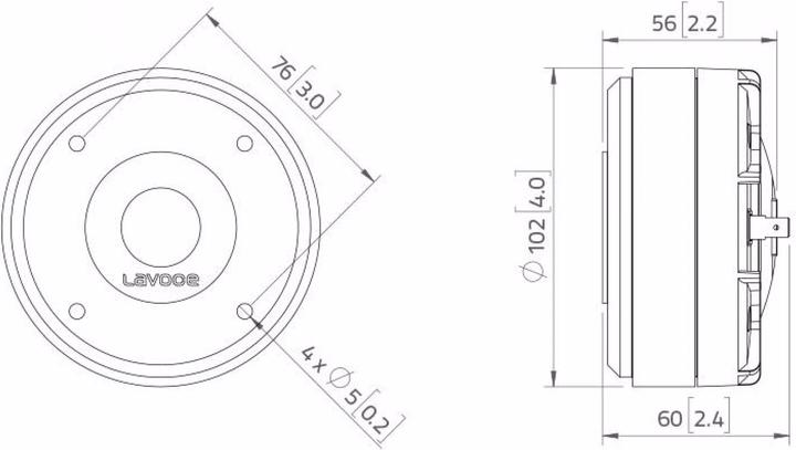 Produktbild Lavoce DF10.17T 1" Kompressionstreiber, Ferrit