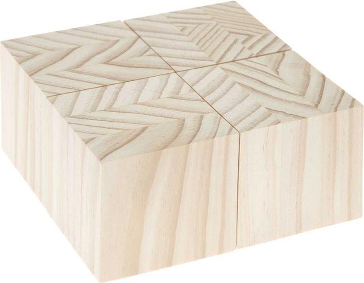 Produktbild Rico Design Holzwürfel 6 x 6 x 6 cm, 4 Stk F.500605