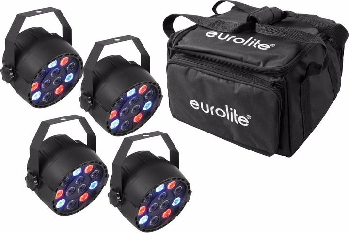 Image du produit Eurolite Set 4x LED PARty Spot + Soft-Bag (1 W, LED)