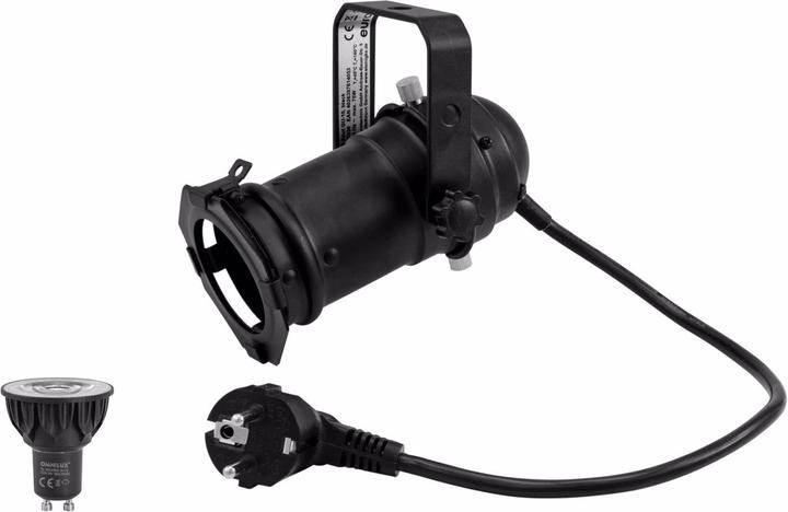 Produktbild Eurolite Set PAR-16 Spot sw + GU-10 230V COB 5W LED 1800-3000K dim2warm (5 W, LED)