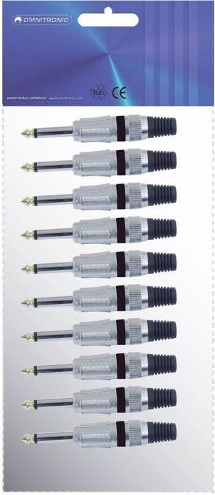 Actual product image Omnitronic jack plug 6,3 mono sw ROAD 10x