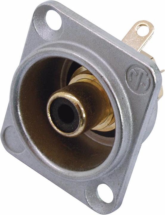Neutrik Cinch Einbaubuchse sw NF2D0