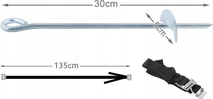 Produktbild Malatec Trampolinanker – 4 Stück im Set.