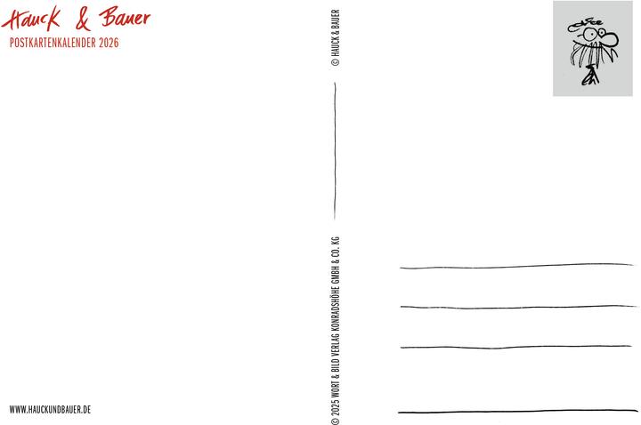 Image du produit Hauck & Bauer Postkartenkalender 2026
