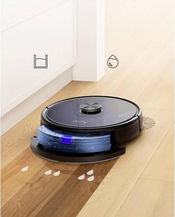 Actual product image eufy L35+ Robot Vacuum Cleaner and Mop Black (Wiping cloth)