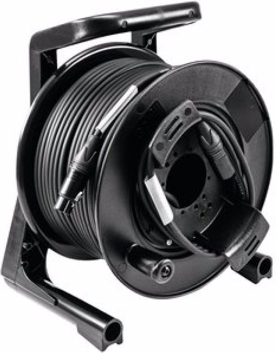 Image du produit Psso Enrouleur de câble DMX XLR 50m sw Neutrik 2x0,22 (50 m, 0.44 mm²² mm)