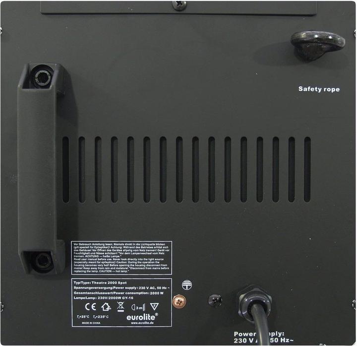 Productafbeelding Eurolite Theaterspot 2000 Antihalo sw