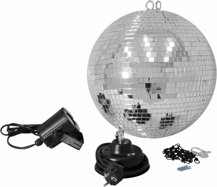 Produktbild Eurolite Spiegelkugelset 30cm mit LED-Spot (30 cm)