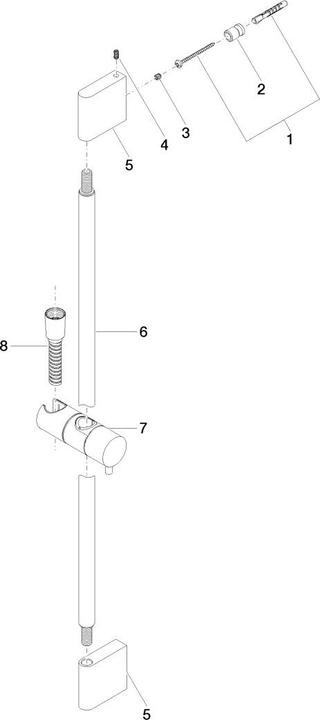 Produktbild Dornbracht Duschgarnitur, ohne Handbrause, 26413979