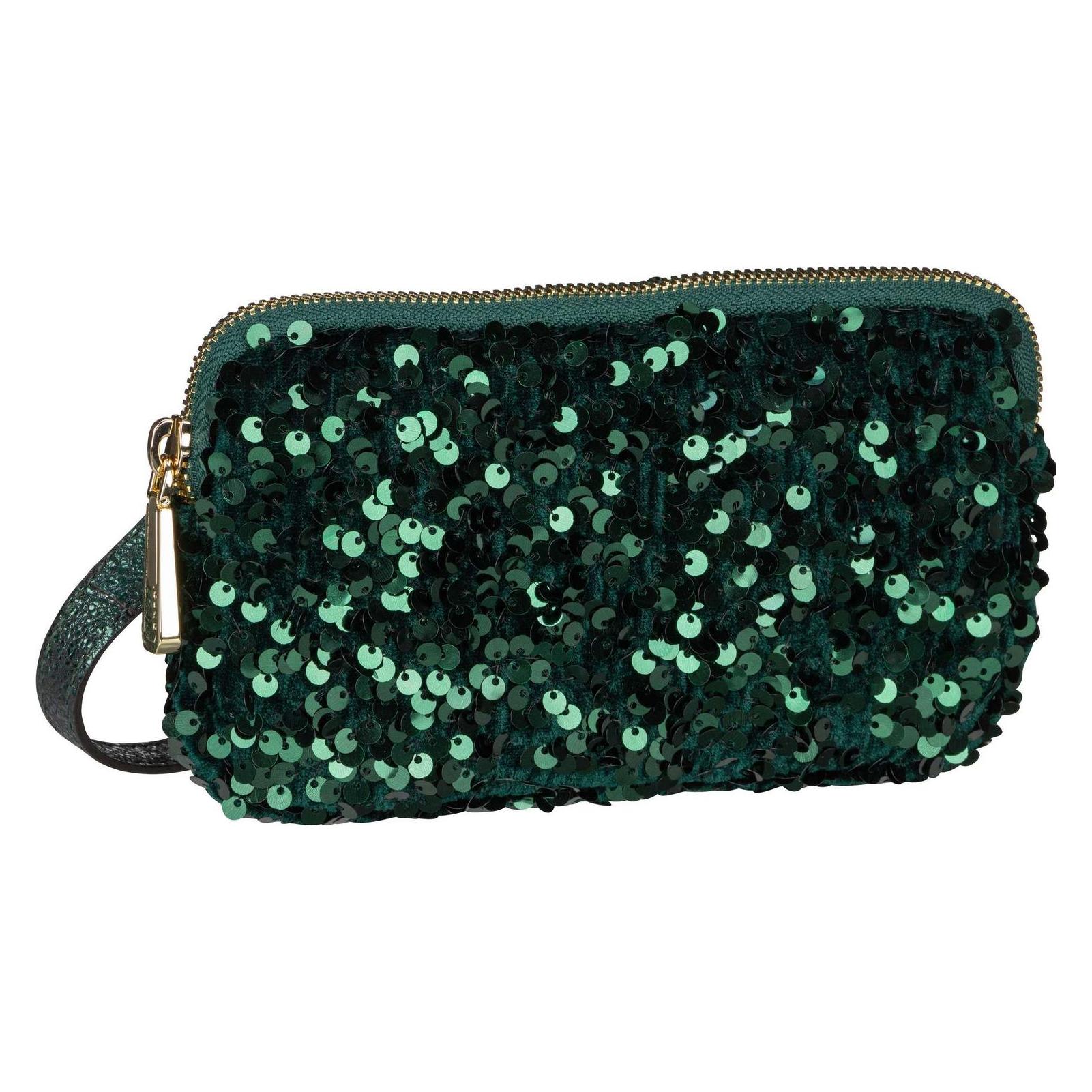 Abro, Damen, Handtasche, Umhängetasche Kira Sequins 29947, Grün