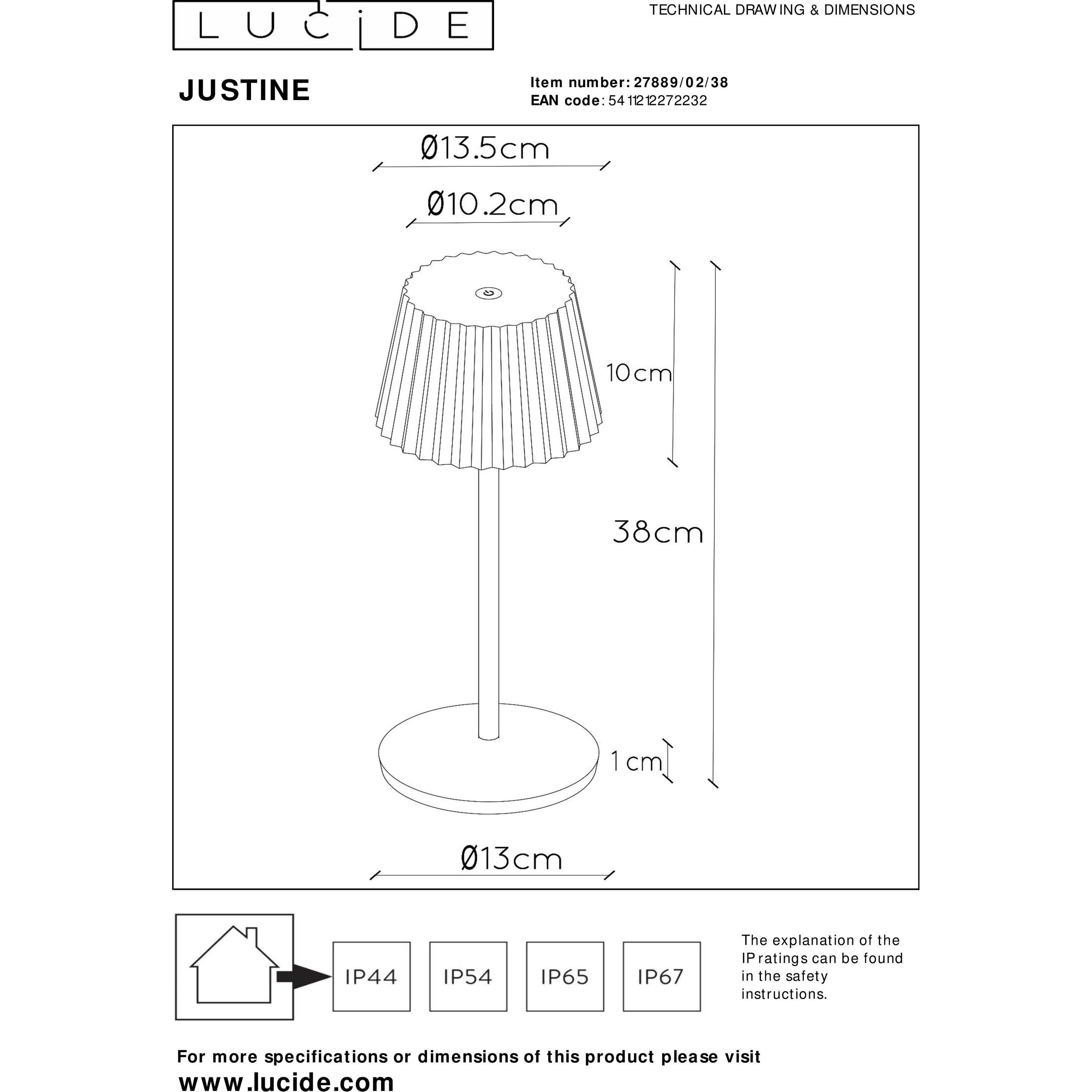 Thumbnail - Lucide, Tischlampe, Justine (210 lm)