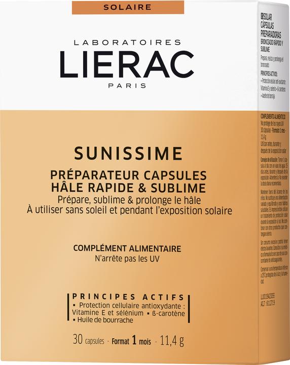 Nährwerte und Zutaten Lierac Sunissime (30 Stk., Kapseln, 29 g)