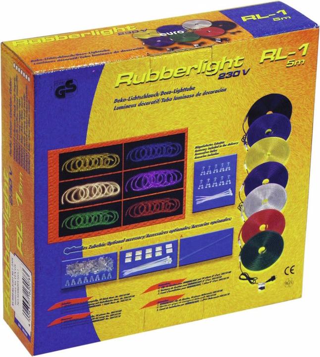 Produktbild Eurolite RUBBERLIGHT RL1-230V multicolor 5m (RGB, 500 cm, Indoor, Outdoor)