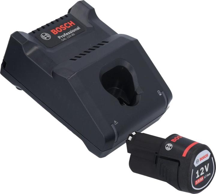 Actual product image Bosch Professional GWB 12V-10 Battery Angle Drill 12 V + 1x Battery 2.0 Ah + Charger + L-Boxx (Rechargeable battery operated)