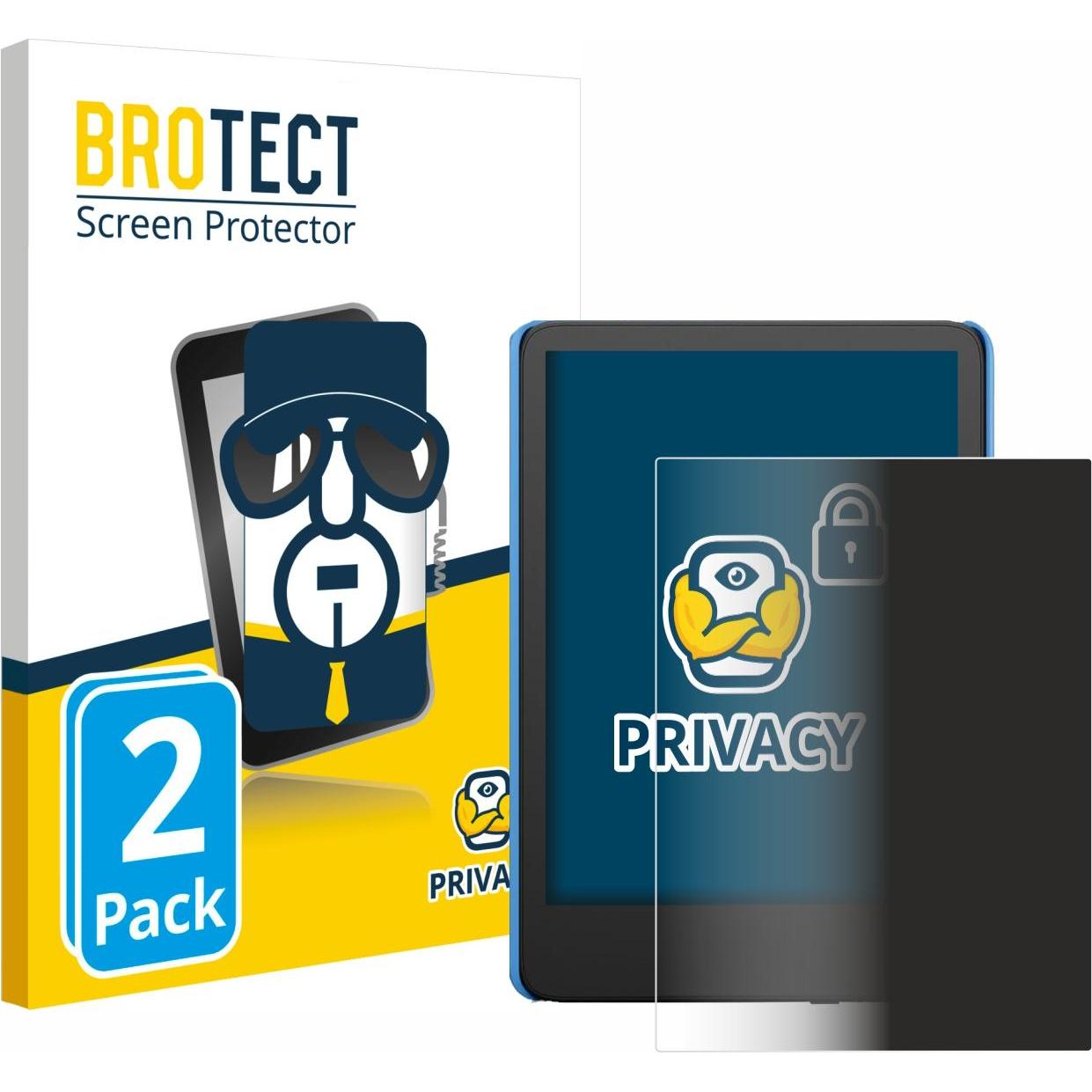 BROTECT Sichtschutzfolie Anti-Spy Privacy Folie Blaulicht-Schutz, eReader Zubehör, Blau