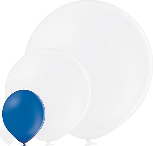 Actual product image Belbal 25 Decorative Round Balloons Ø 33 cm KING BLUE (25 x)