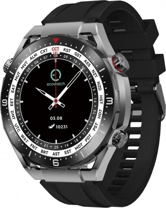 Image du produit Maxcom SMARTWATCH ECOWATCH EW01 BLACK 1,52 HD/360X360/400mAh/7-20 DIAS/BT CALLS/BLE 5.2 EW01BK (51 mm)