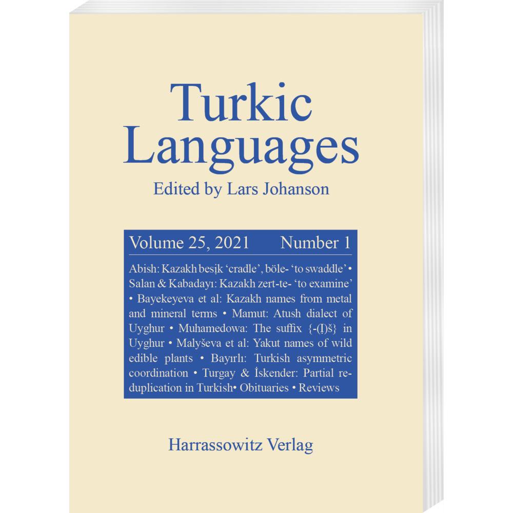 Thumbnail - Turkic Languages 25 (2021) 1, Fachbücher von Lars Johanson