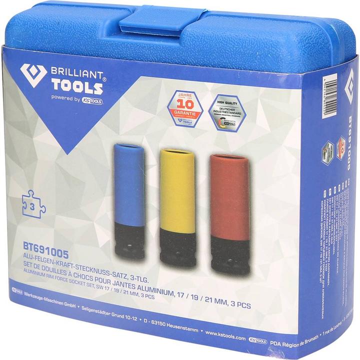 Produktbild KS Tools Stecknuss-Satz (19 mm, 21 mm, 17 mm)