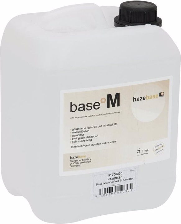 Hazebase Base*M fog fluid 5l canister (Fog fluid)