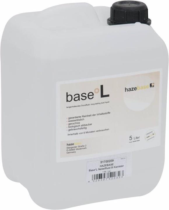Actual product image Hazebase Base*L fog fluid 5l canister (Fog fluid)