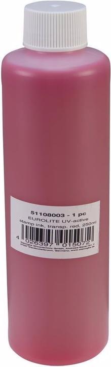 Produktbild Eurolite UV-aktive Stempelfarbe, transparent rot, 250ml