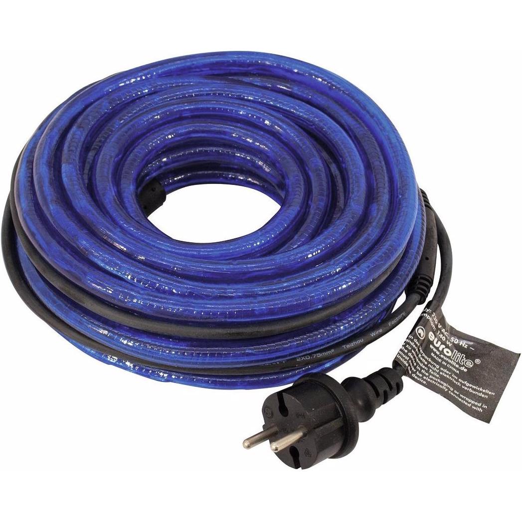 Eurolite, LED Streifen, RUBBERLIGHT RL1-230V blau 9m (Blau, 900 cm, Outdoor, Indoor)