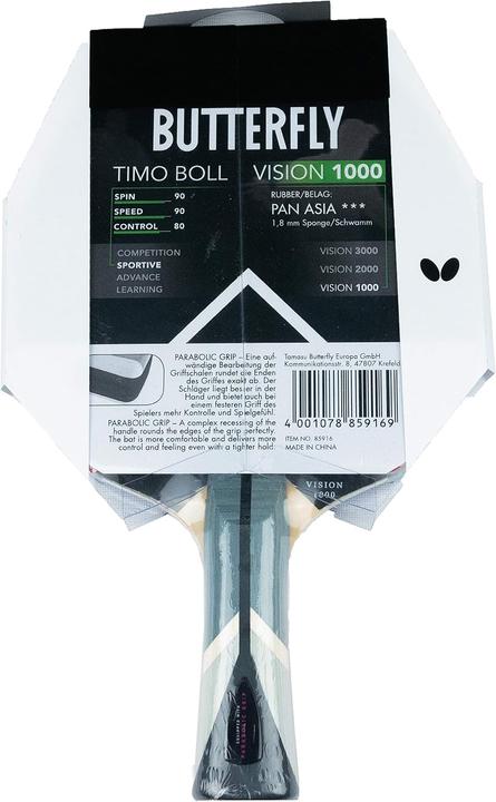 Image du produit Butterfly Timo Boll Vision 1000 Tischtennisschläger-Set