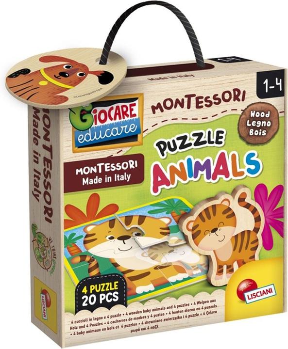 Image du produit Lisciani 96848 - - Montessori Legno Puzzle Baby Animals (20 pièces)
