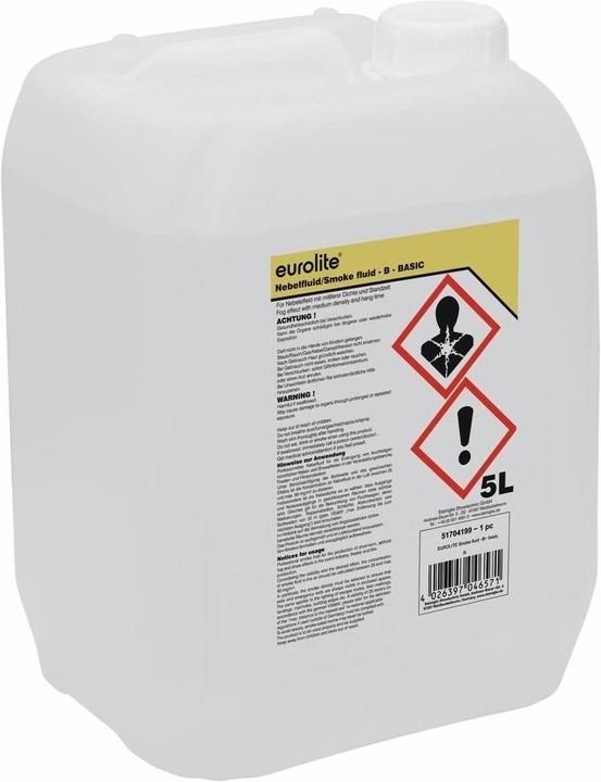 Image du produit Eurolite Smoke Fluid -B- Basic, 5l de liquide fumigène (Liquide de brouillard)