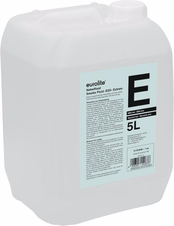 Eurolite Smoke Fluid -E2D- Extreme Fog Fluid 5l (Liquido nebulizzato)