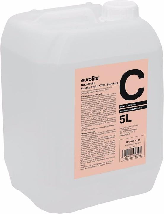 Eurolite Smoke Fluid -C2D- Fluide fumigène standard 5l (Liquide de brouillard)