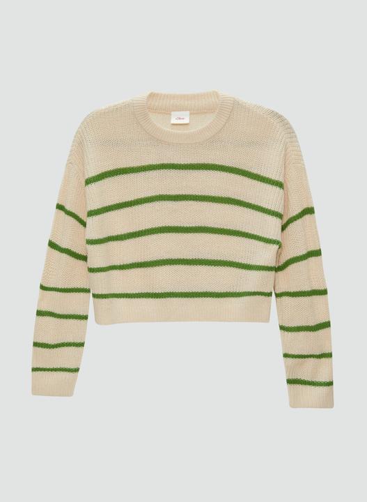 Produktbild s.Oliver Strickpullover Geringelter Strickpullover (M)