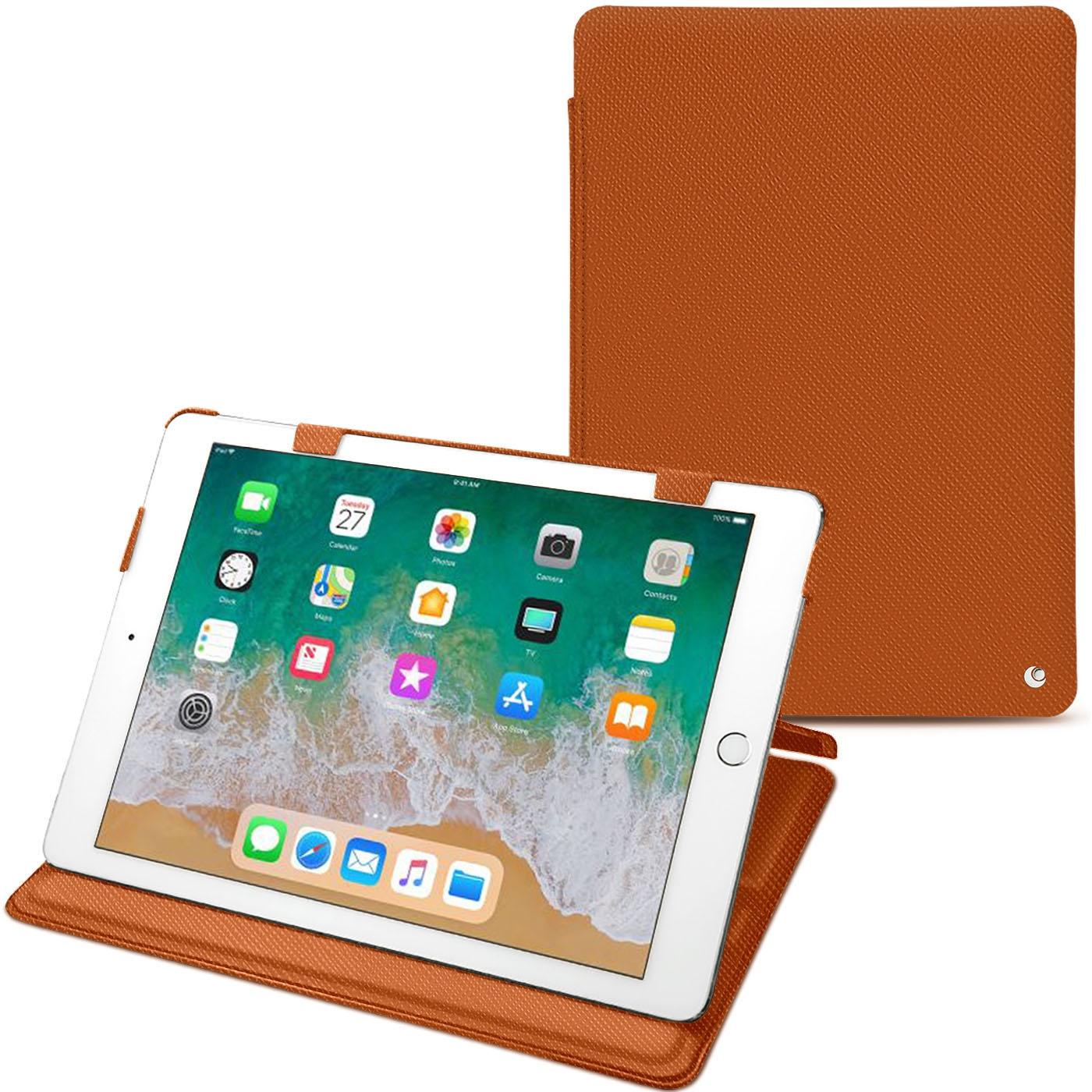 Noreve Lederschutzhülle horizontal (iPad 9.7), Tablet Hülle, Orange