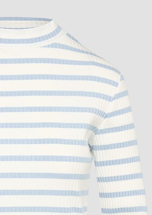 Immagine prodotto S.Oliver T-Shirt Langarmshirt mit Rippstruktur und Stehkragen (44)