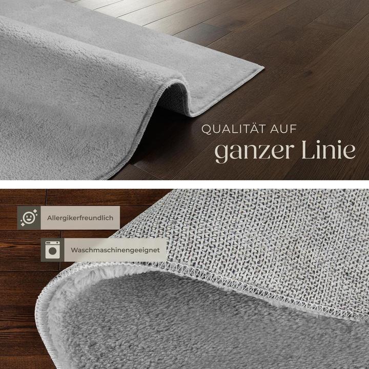Actual product image tectake Kurzflorteppich Soft Zone (160 x 230 cm)