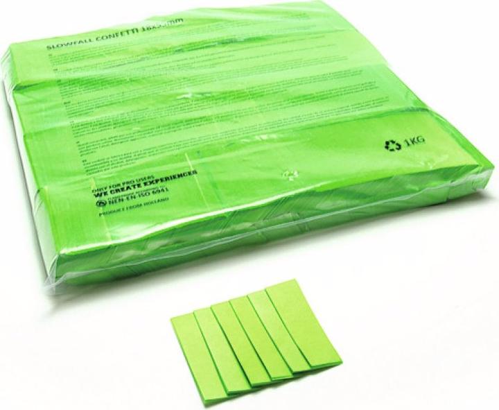 Produktbild TCM Slowfall Konfetti rechteckig 55x18mm, hellgrün, 1kg